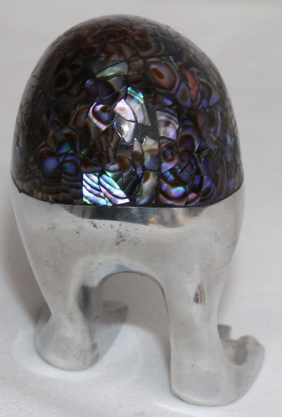 Thumbnail: Preloved Paua Shell and Metal Kiwi Bird Ornament