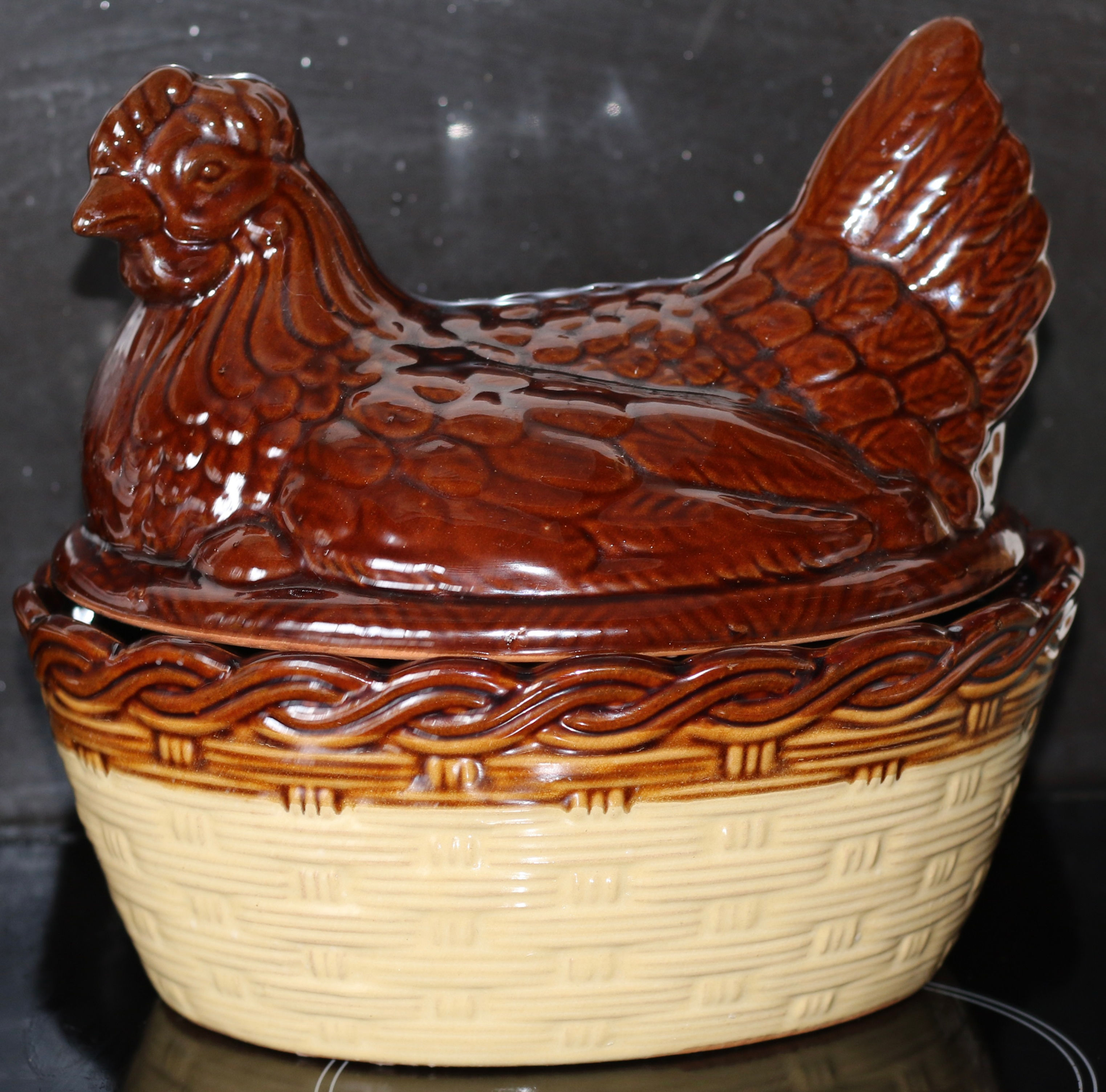 Preloved Ceramic Hen on Nest Tureen