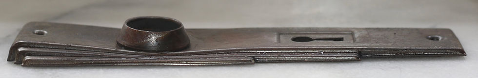 Miniaturbild: Preloved Vintage Door cover plates, metal door cover plates