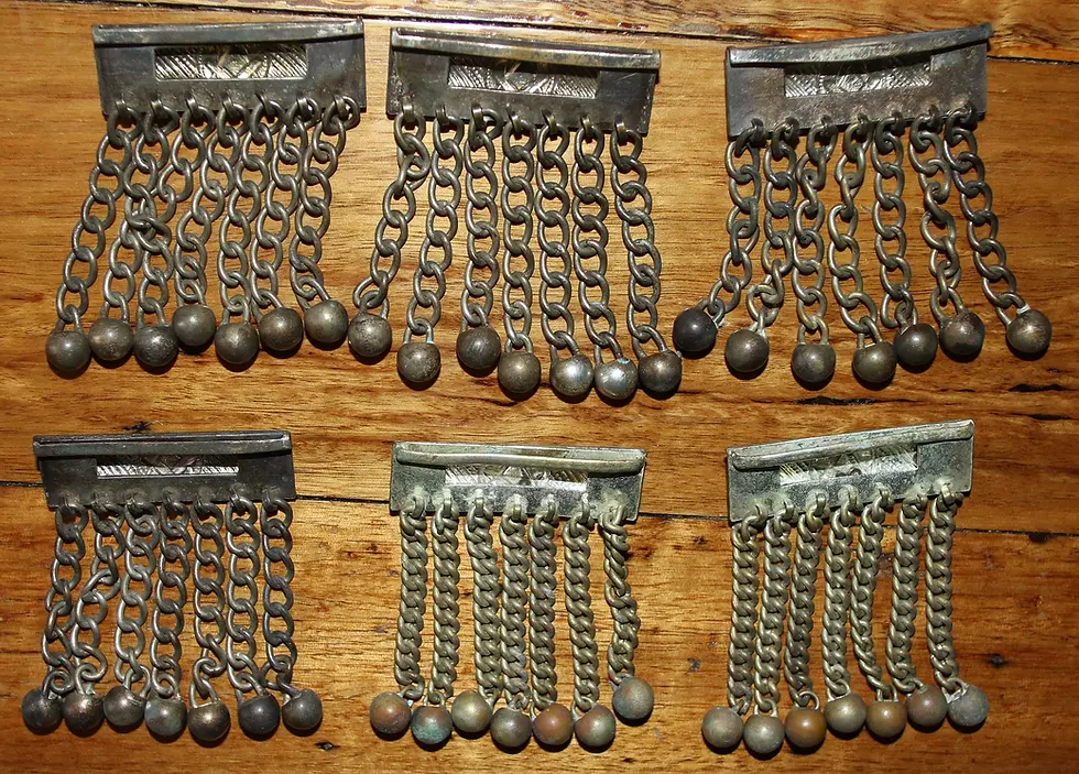 Miniaturbild: Preloved Genuine Vintage Freemason Metal Tassels ,  SEPARATE SALES