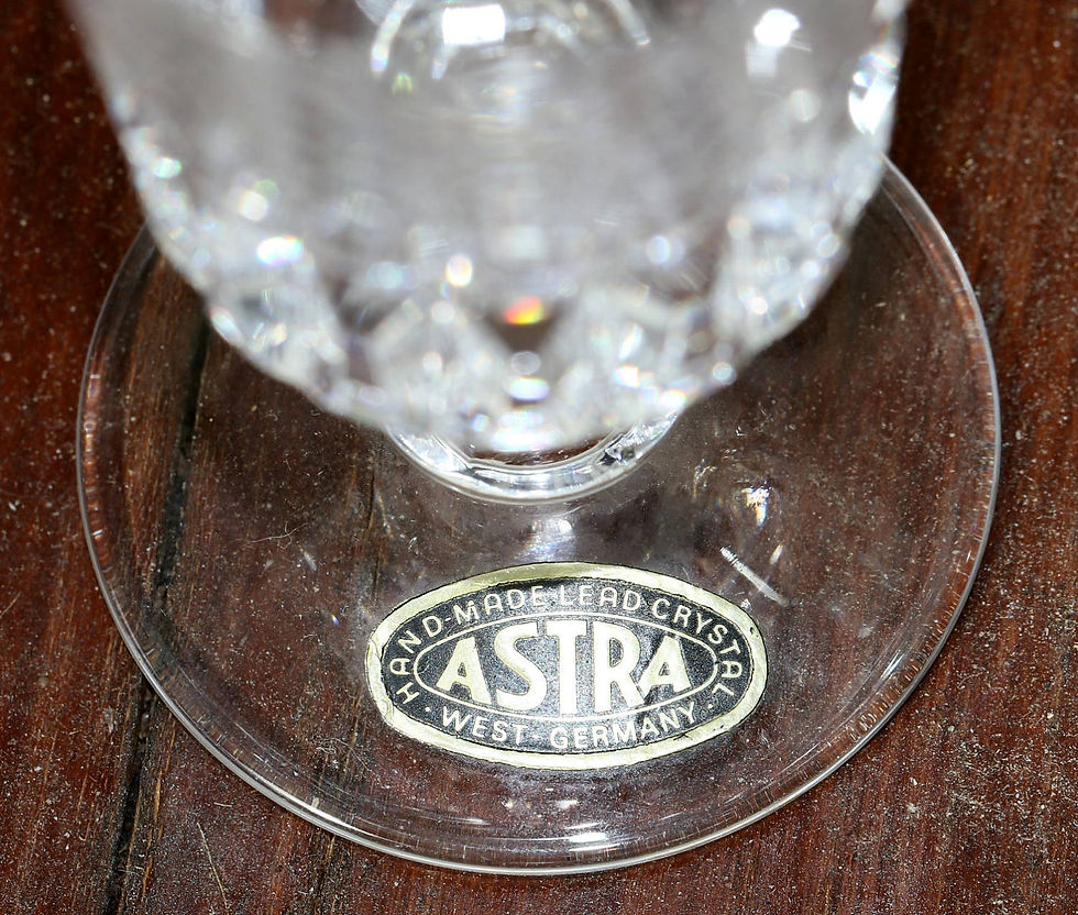 Miniaturbild: Preloved Pair of Sherry Glasses, Wine Glass, Crystal Sherry Glasses , Astra Lead