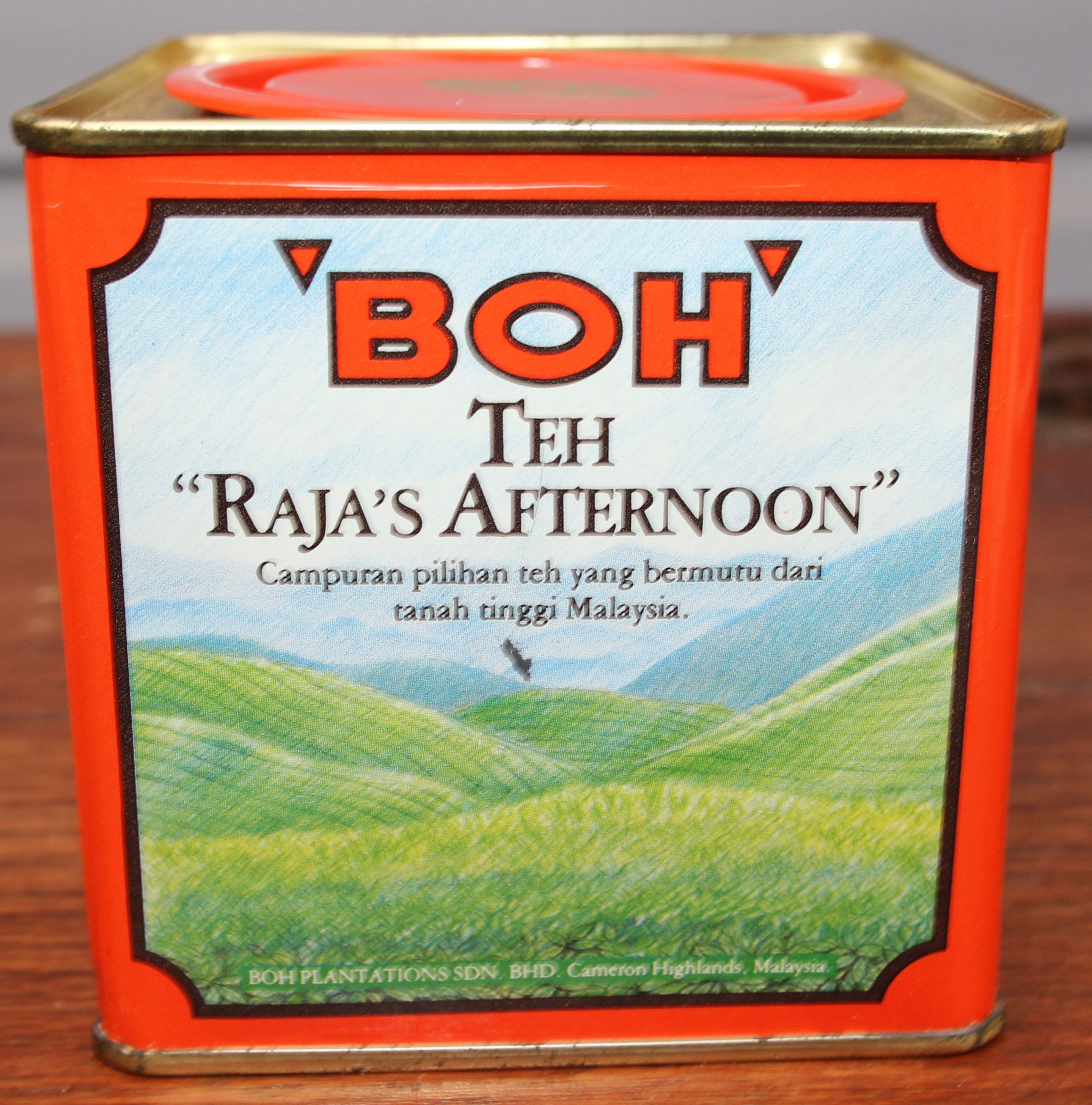 Preloved Vintage Boh The Raja's Afternoon Tea Tin
