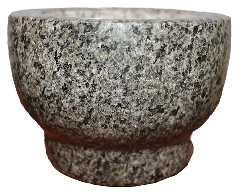 Miniatura: Preloved Stone Mortar and Pestle, Granite Mortar and Pestle