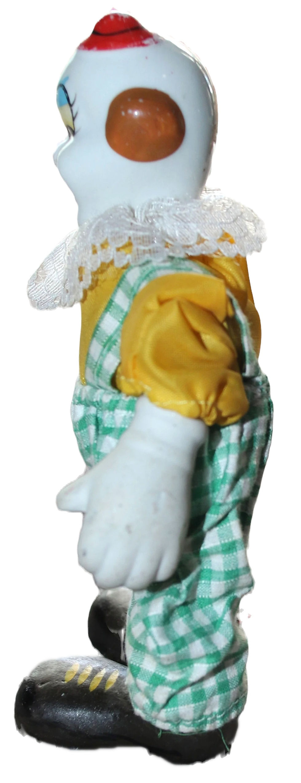 Miniaturbild: Preloved Ceramic and Cloth Clown Doll, Clown Toy