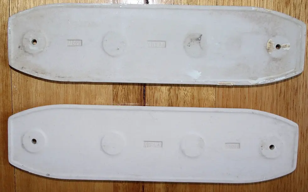 縮圖：Preloved Ceramic Floral Door Plate