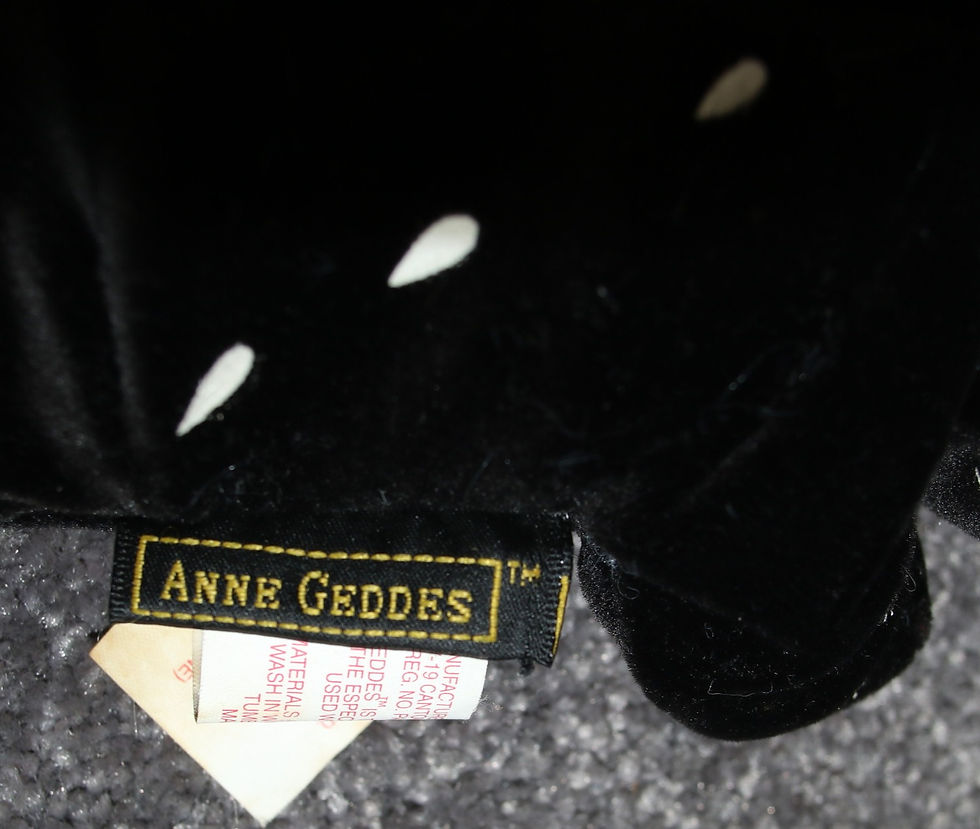 Μικρογραφία: Preloved Anne Geddes Black Butterfly Baby Doll