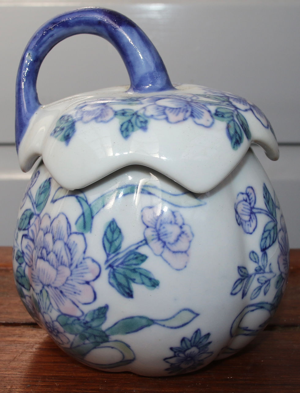 Миниатюра: Preloved Vintage Pumpkin Ginger Jar, Chinese Porcelain