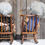 Miniature : Preloved Vintage Cloth Granny And Pop Dolls On Rocking Chairs
