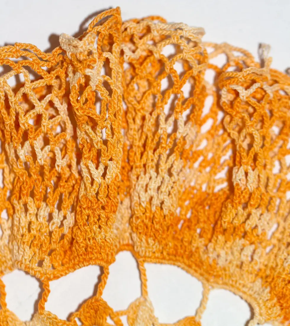 Μικρογραφία: Preloved  Crochet Ruffle Doily, Crochet Centrepiece