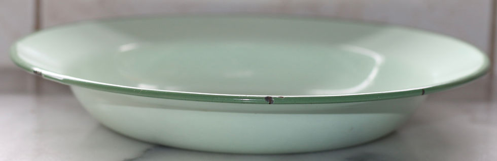 Μικρογραφία: Preloved Vintage Enamelware Bowl, Vintage Enamelware Camping Dish