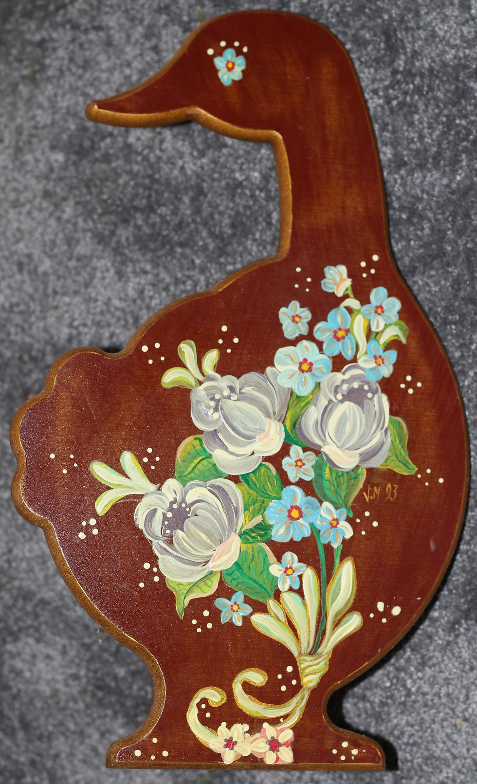Μικρογραφία: Preloved Wooden Folk Art Duck Door Stop
