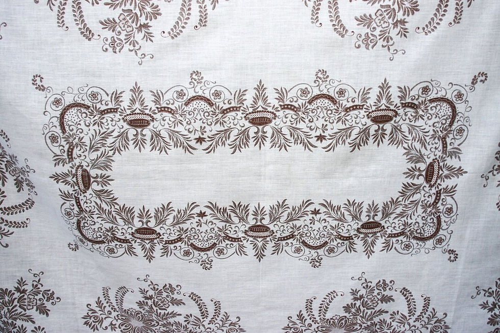 Miniatura: Preloved Floral Tablecloth, Flower Tablecloth, Printed Tablecloth