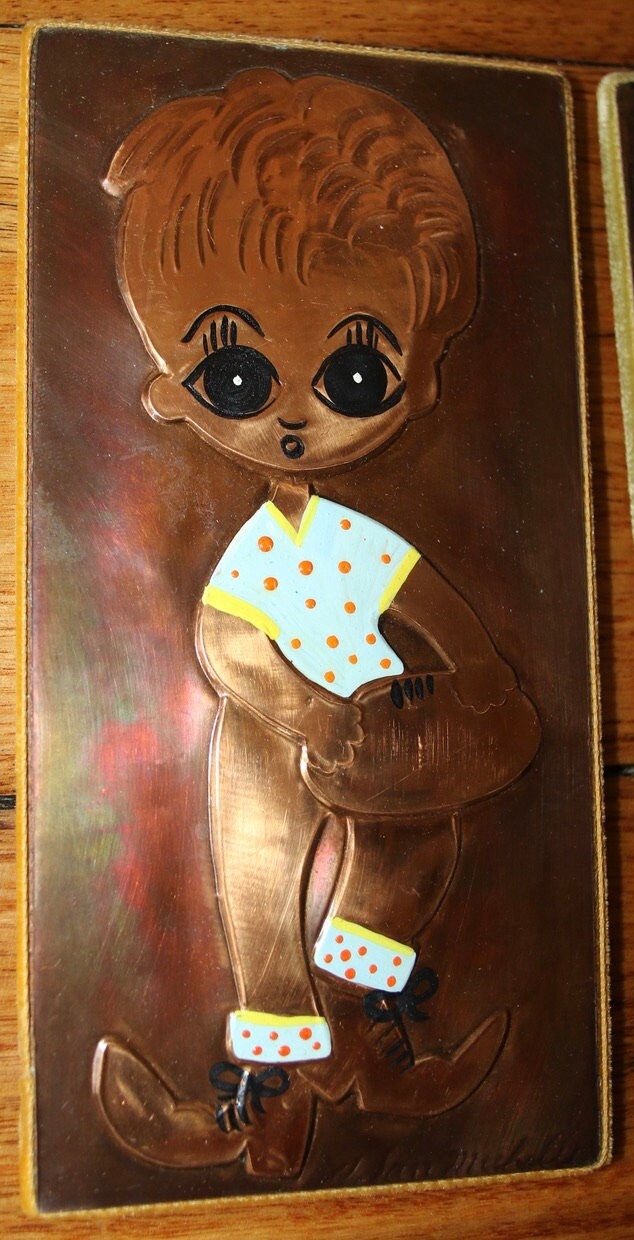 Miniaturbild: Preloved Vintage Copper Picture, Separate Sales