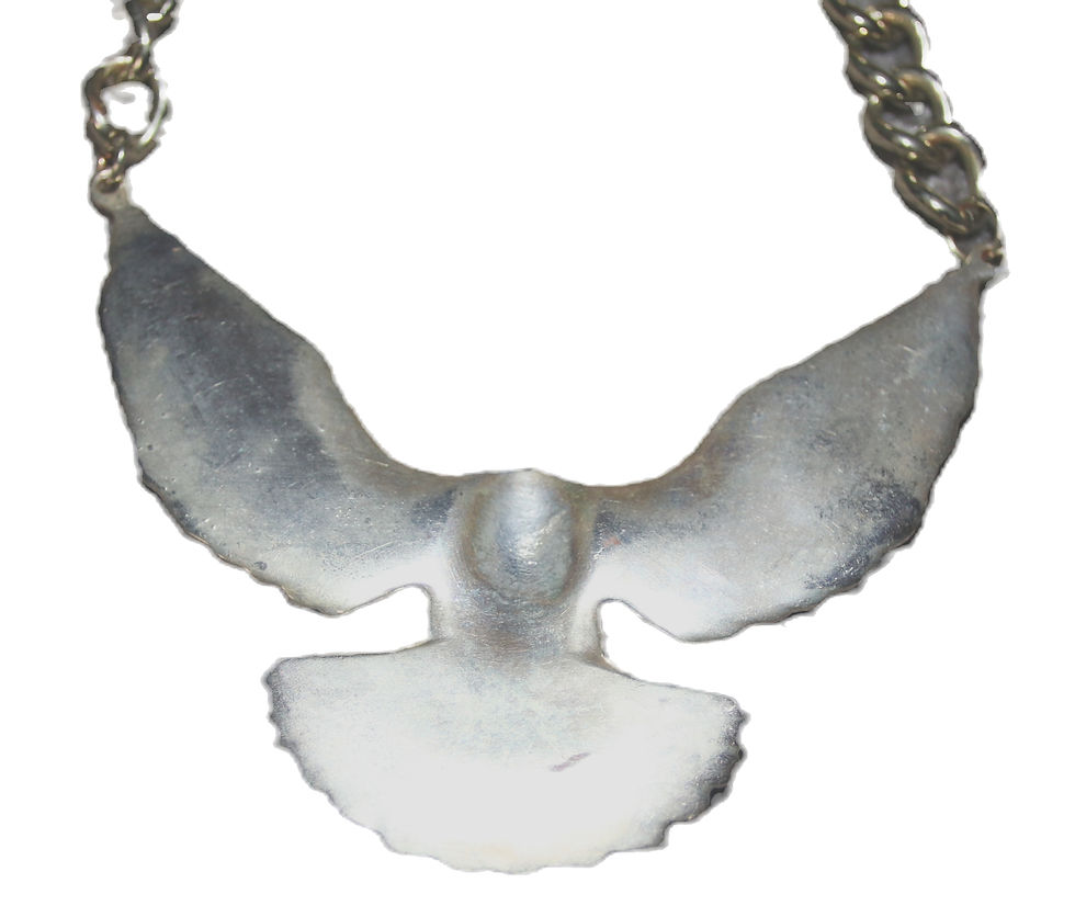 Miniatura: Preloved Metal Eagle on Rounded Curb Link Chain