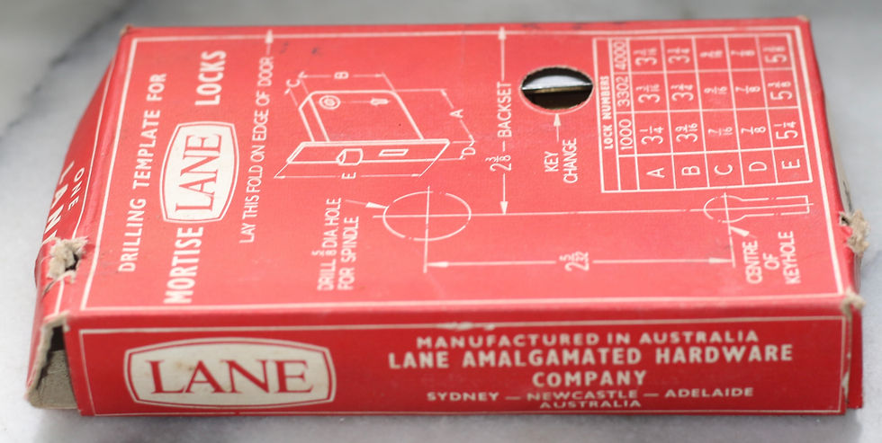 Thumbnail: Preloved Lane door mortice, in original packaging. No Key
