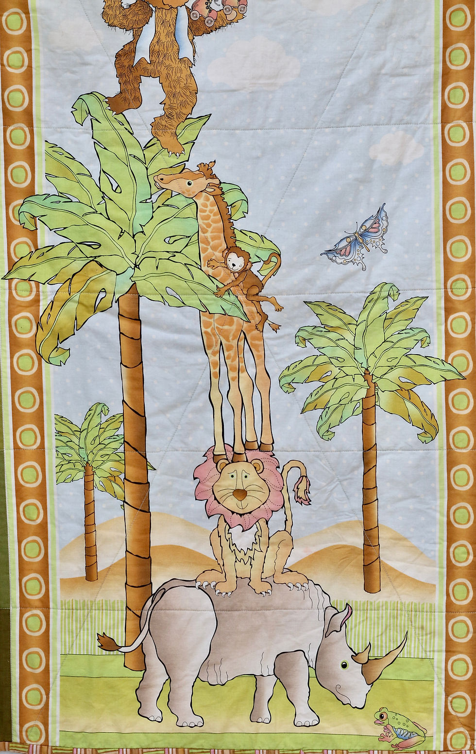 Thumbnail: Preloved Baby Cot Blanket, Baby Comforter. Animal Cot Blanket