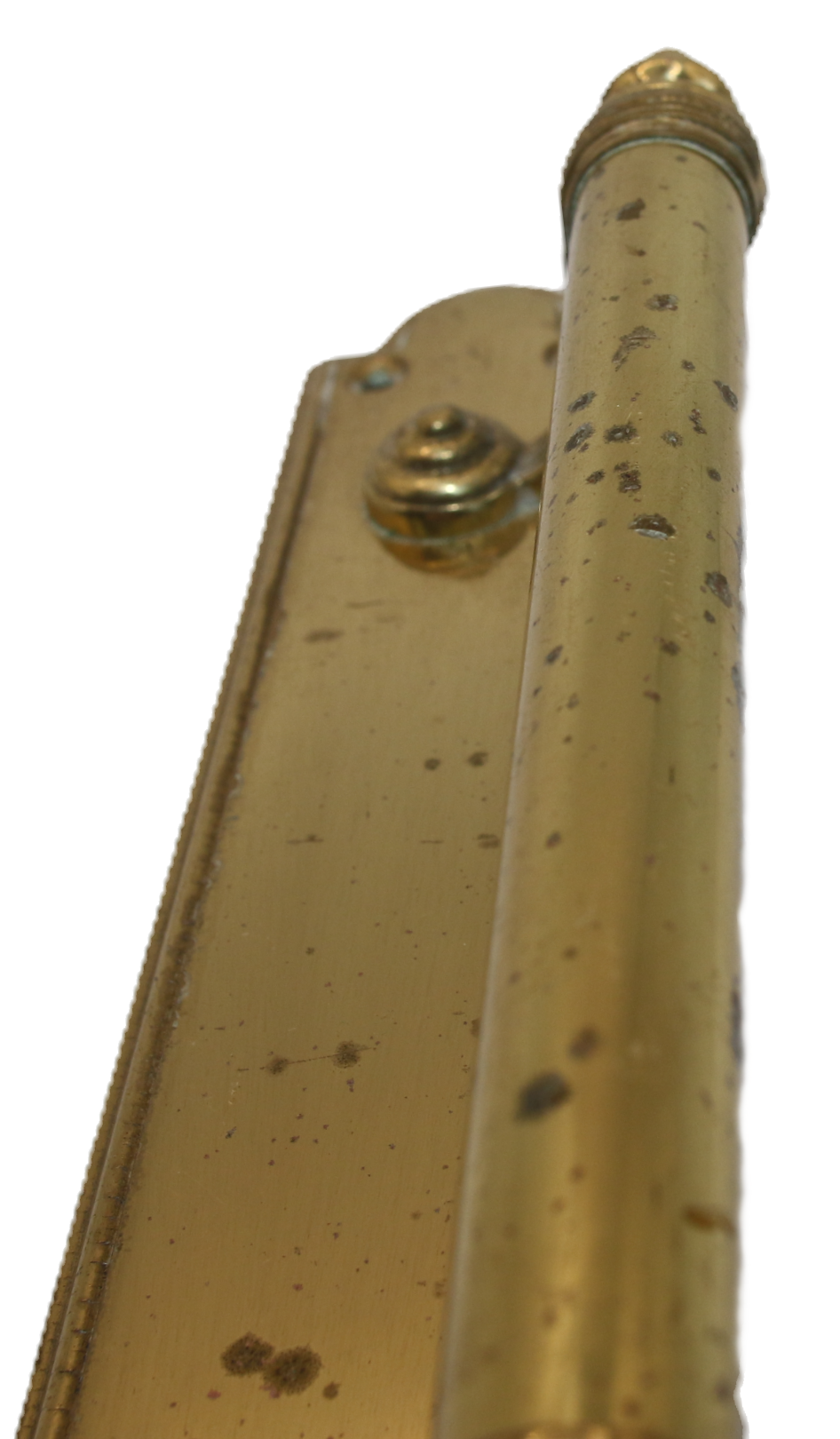 Miniatura: Preloved Vintage Brass Pull Handle With Backplate