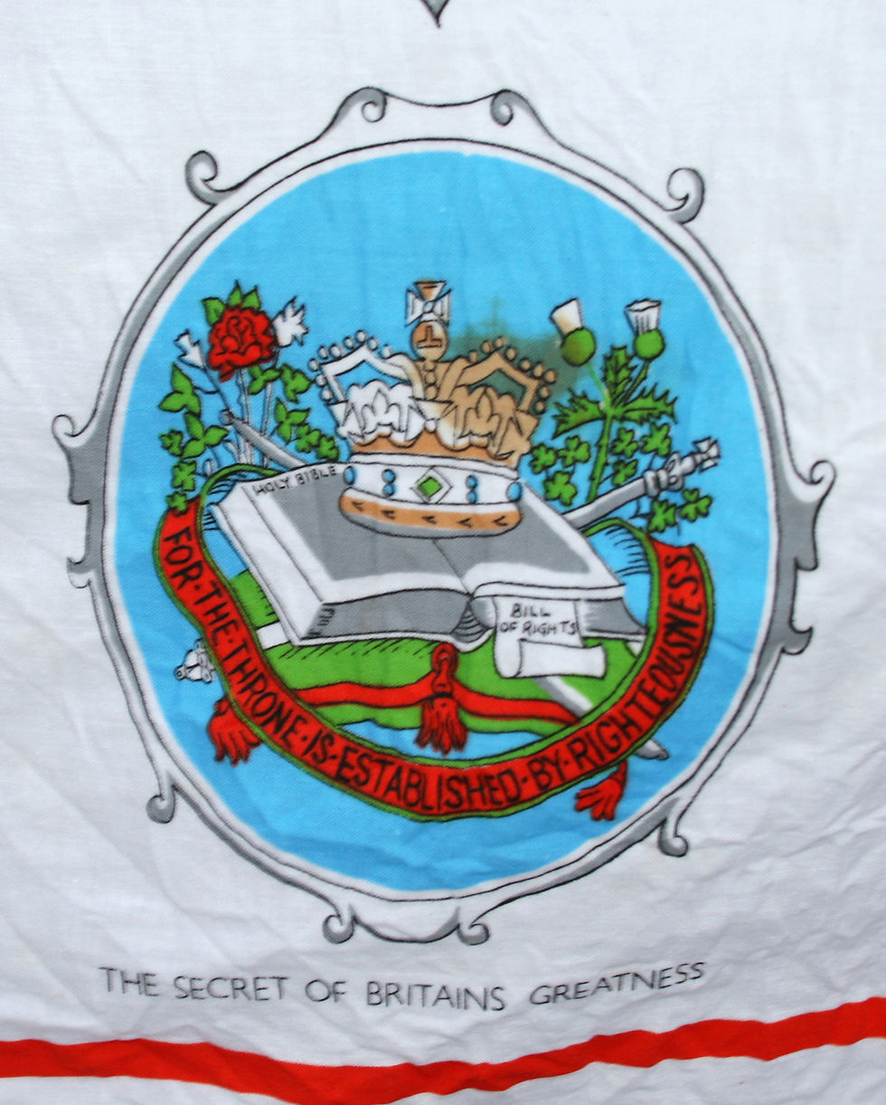 Miniatura: Preloved Battle of the Boyne Tablecloth, Prince William of Orange Tablecloth