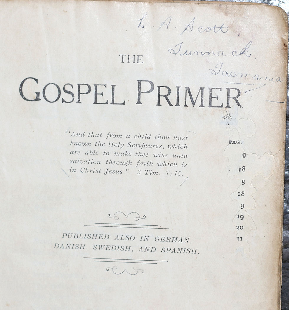 Miniatura: Preloved Antique The Gospel Primer, a religious children's book