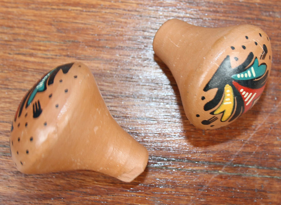 Thumbnail: Preloved Pair of Ceramic Cabinet Knobs