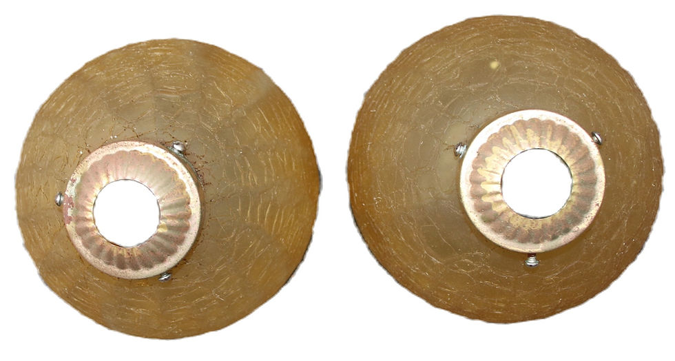 Miniatura: Preloved Vintage Amber Light Shade