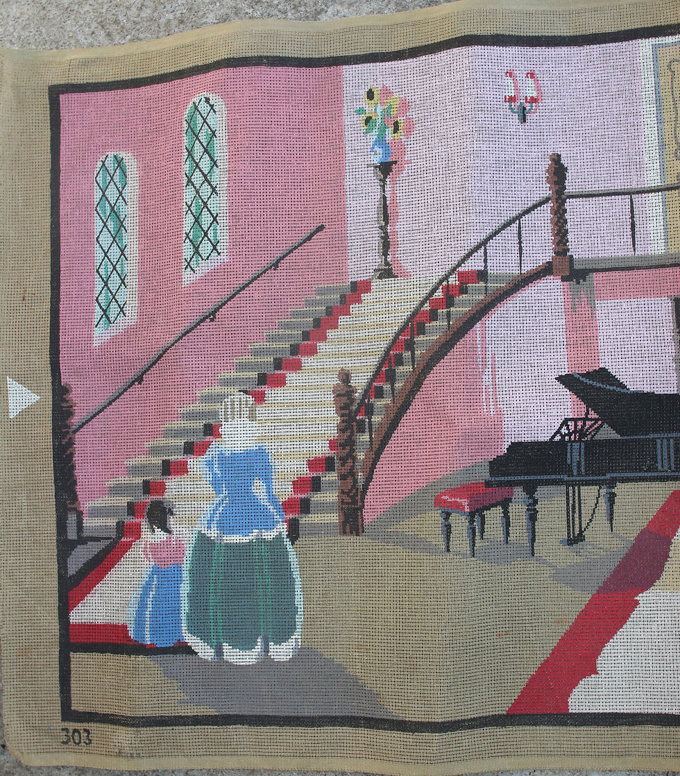 Miniature : Preloved Room Tapestry, Piano Tapestry, Staircase Tapestry, Canvas Only
