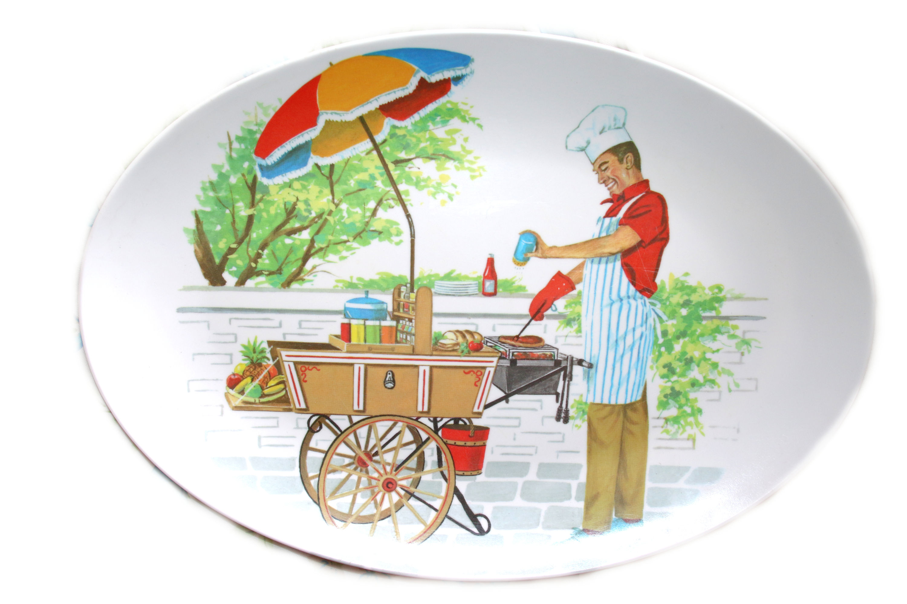 Preloved Vintage Ornamin Plate, Ornamin Ware Platter