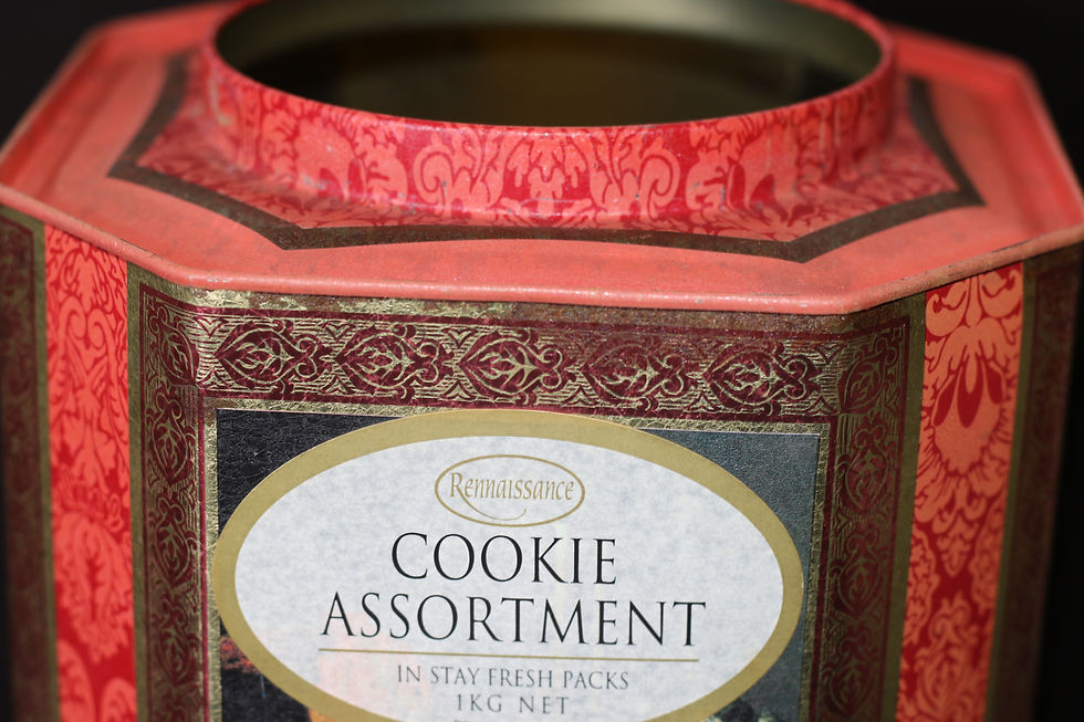 Thumbnail: Preloved Vintage Floral Tin, Vintage Biscuit Tin