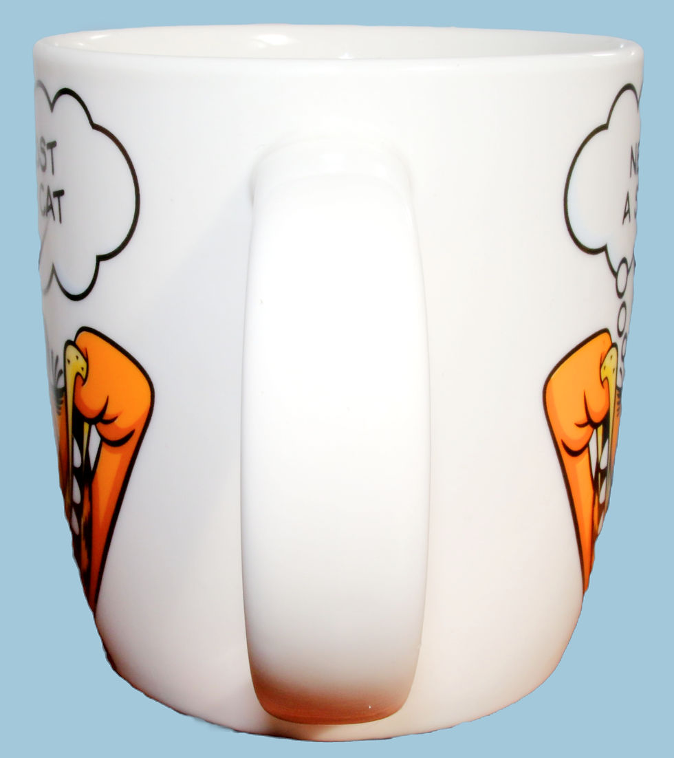 縮圖：Preloved Ceramic Garfield Never Trust A Smiling Cat Mug,