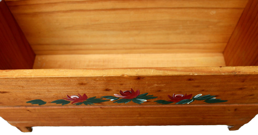 Thumbnail: Preloved Wood Magazine Rack, Wooden Record Holder
