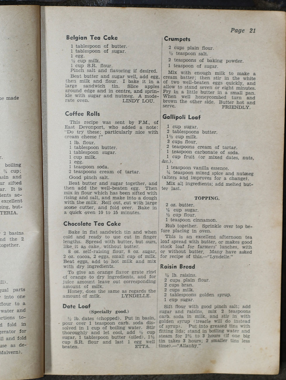 Thumbnail: Preloved Vintage Selected Recipes from The Leader Newspaper Cookbook