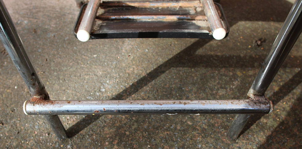 Thumbnail: Preloved Namco Stool, Retro metal stool