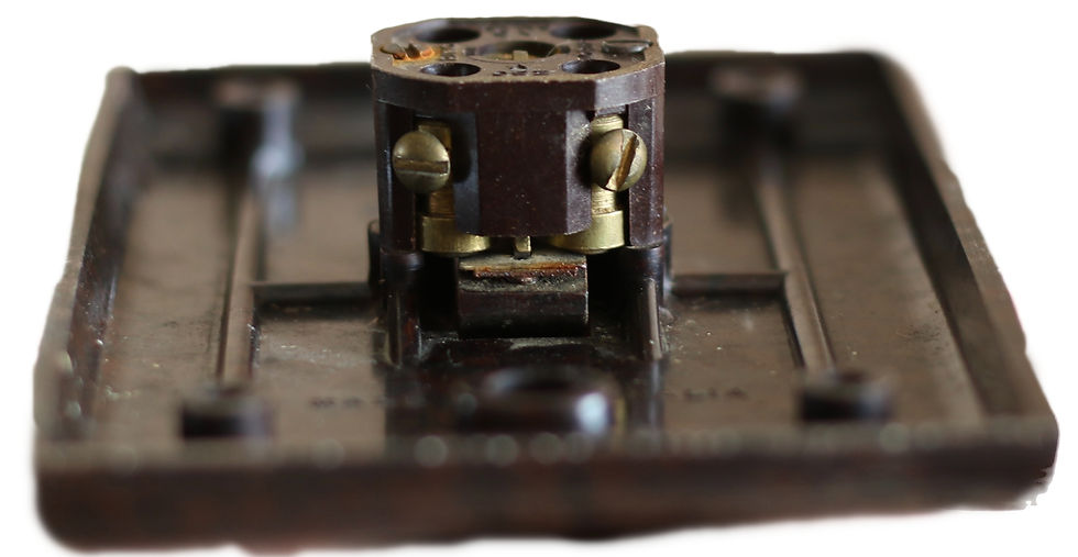 Miniatura: Preloved Vintage Ring Grip Switch, Vintage Australian Electrical Hardware