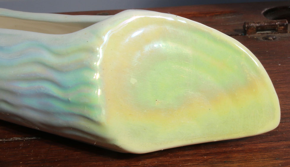 Μικρογραφία: Preloved Vintage Lustreware Vase, Flower Trough Vase, Ceramic Vase