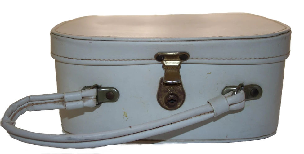 Miniature : Preloved Vintage Makeup Bag, Overnight Case, Overnight Lugg