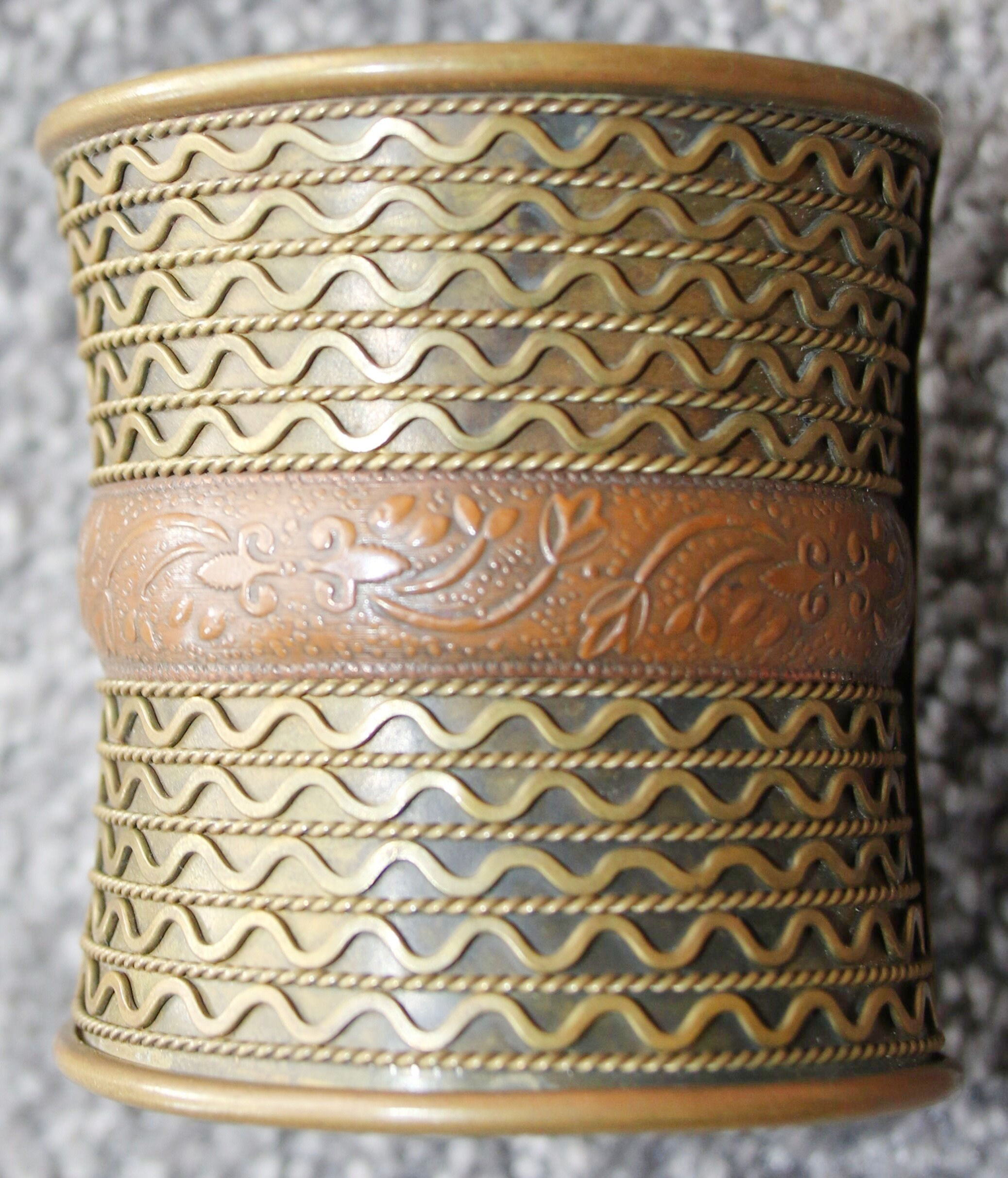 Preloved Child's Brass Cuff Bracelet