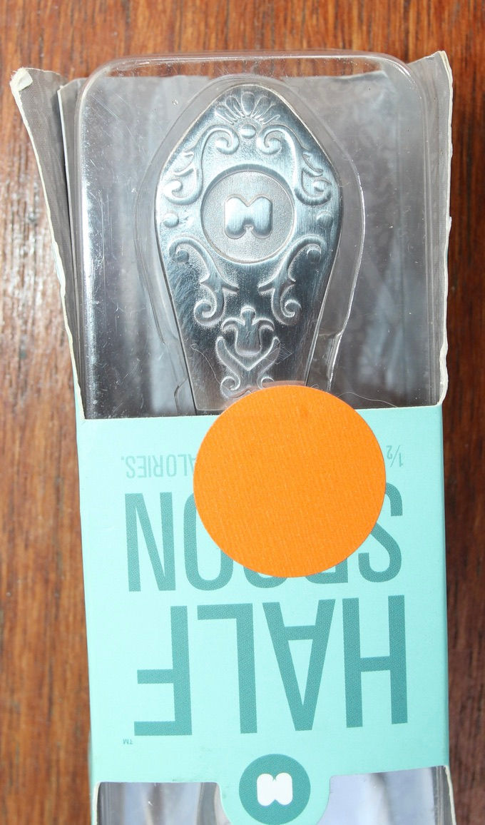 Thumbnail: Preloved Novelty Half Spoon Teaspoon, in original box