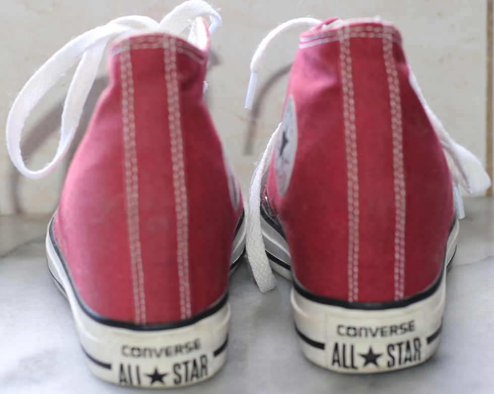Miniature : Preloved Converse Chuck Taylor All Star wedge platform shoes, size 5 US