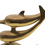 Miniatura: Preloved Brass Dolphins on Wave Statue