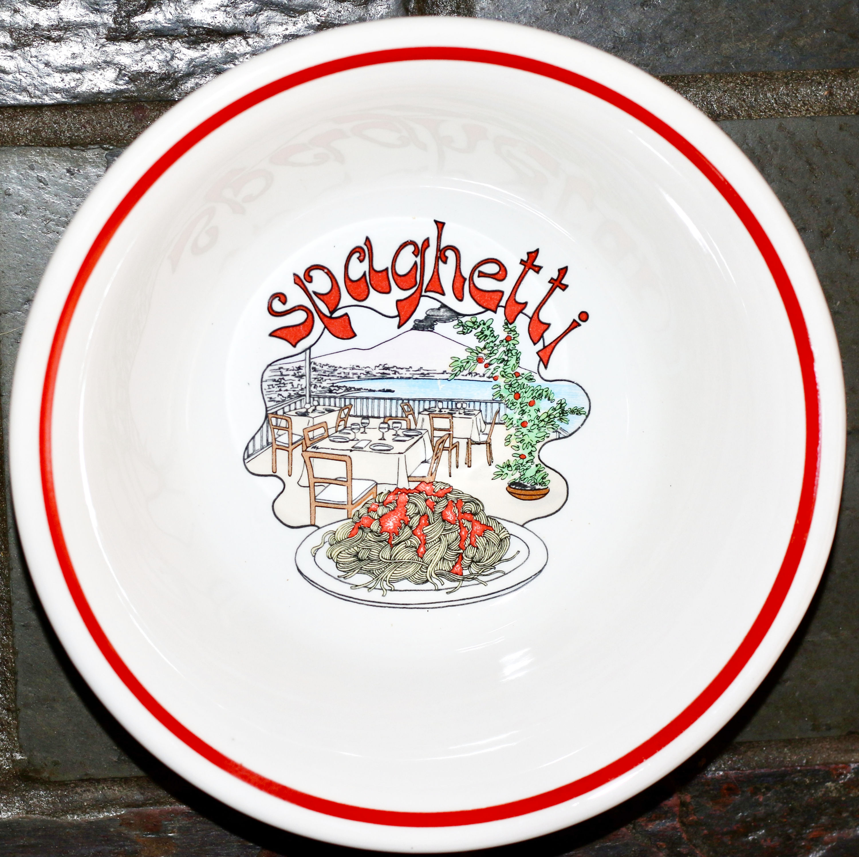 Preloved Vintage ceramic San Marciano Ceramiche Italian spaghetti serving bowl