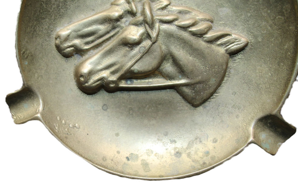 Miniatura: Preloved Brass Horse Ashtray