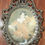 Miniature : Preloved Silk picture in ornate metal frame