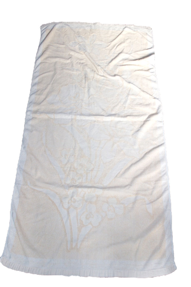 Miniatura: Preloved Vintage Guest Room Towel,  Floral Towel