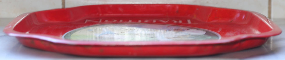 Miniatura: Preloved Metal Typhoo Traditional Tea Tray, Advertising Tray