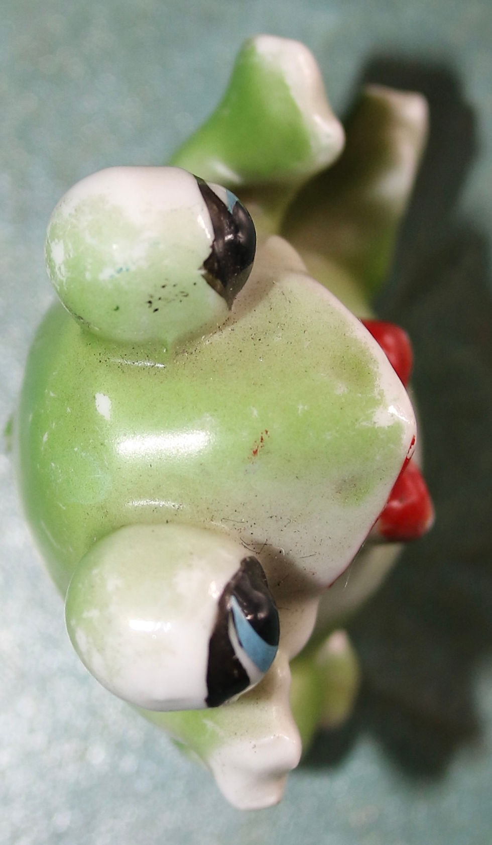 Miniature : Preloved Vintage Small Ceramic Frog Ornament