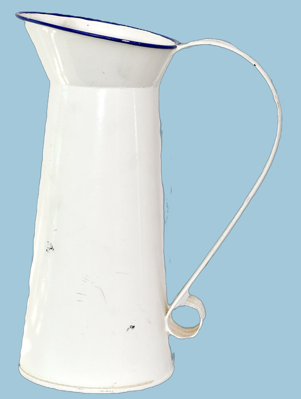 Miniatura: Preloved Vintage Enamelware Jug, Enamelware Vase