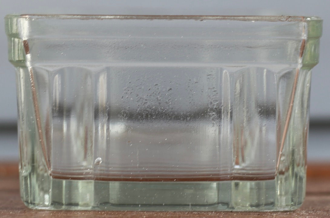 Preloved Vintage glass butter dish, Vintage butter box