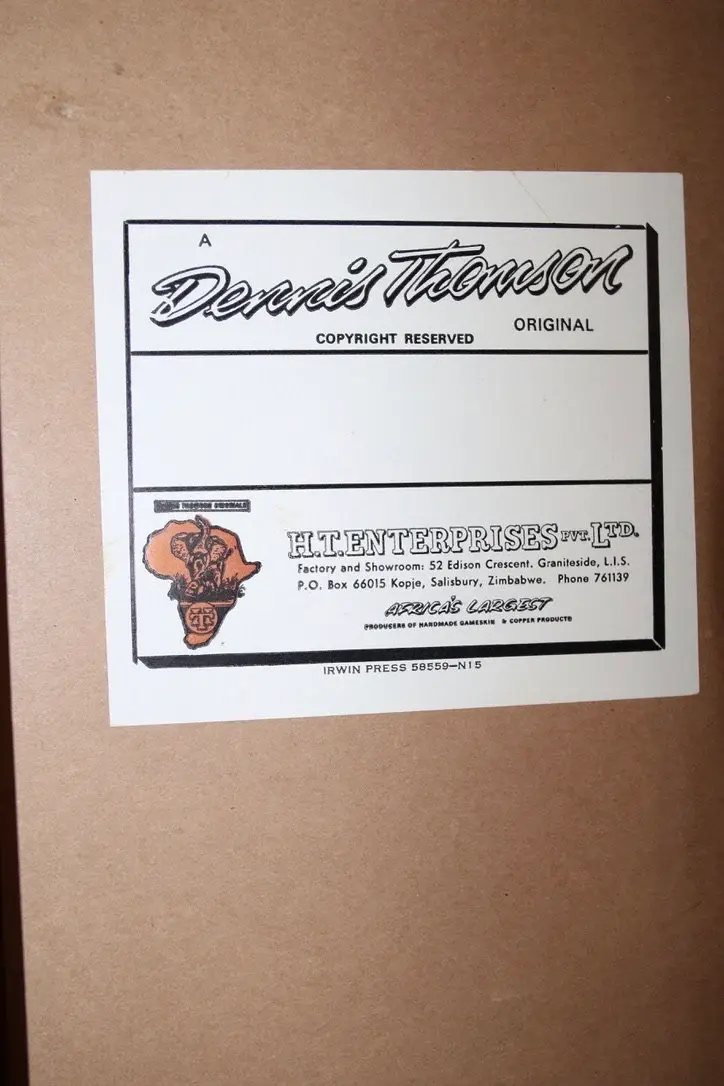 Миниатюра: Preloved Zimbabwean Copper Wall Hanging, African Decor, Separate Sales