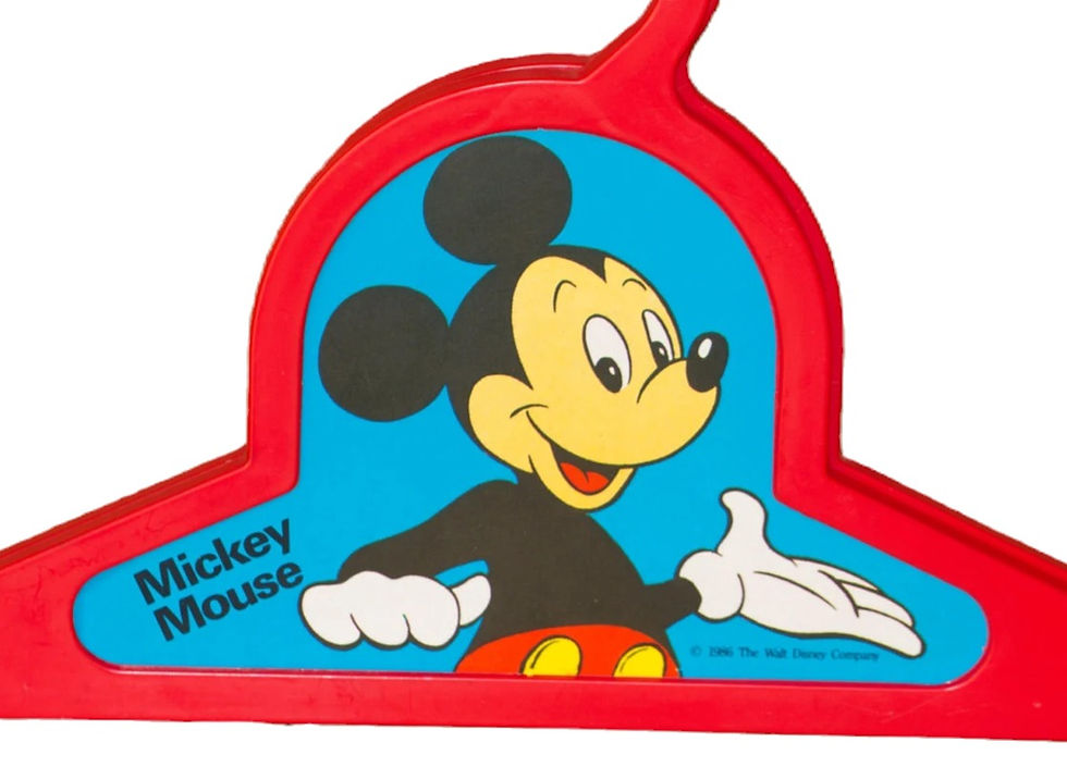 Miniaturbild: Preloved Pair of Mickey Mouse Coat Hangers for your nursery