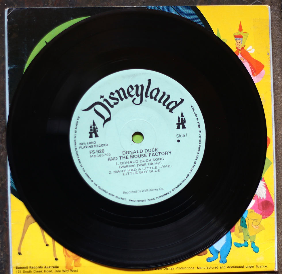 Miniaturbild: Disneyland Long Playing Record presents Donald Duck & Mouse Factory Record LP